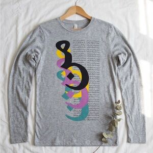 Gray Graphic Long Sleeve Shirt - Thermal